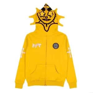 Yellow Glo Man Full Zip Hoodie