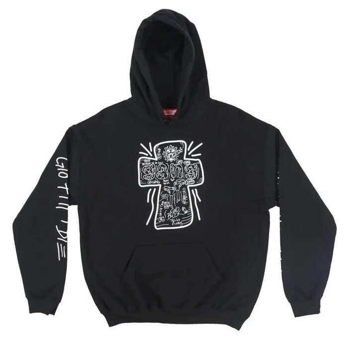 Glo Gang Front Logo Black Hoodie