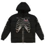 Best Glo Gang Skeleton Puffer Jacket